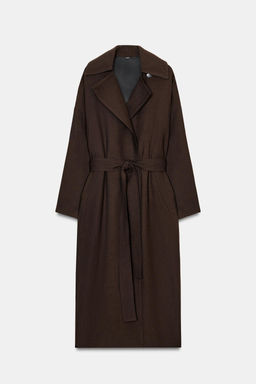 TRENCH FLUIDO LANA ZW COLLECTION LIMITED EDITION / Khaki