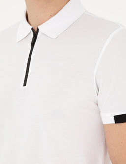 Beyaz Slim Fit Ti__rt - Pierre cardin фото 14