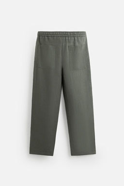 100% LINEN TROUSERS - Zara фото 42