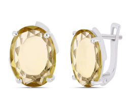 Серьги, цитрин, Австралия