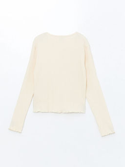 Bisiklet Yaka K?z ?ocuk Ti??rt - Waikiki фото 2