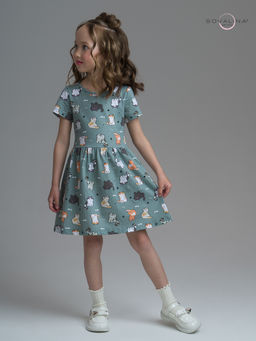 Платье Лето котята хаки - Sovalina фото 7