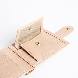 Кошелёк на кнопке, TEXTURA, цвет пудра  фото 4