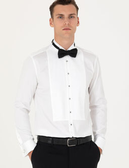 Beyaz Slim Fit Smokin G_mlek