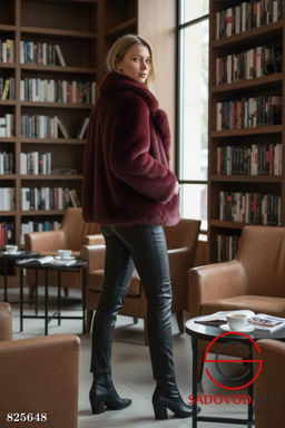 Шуба женская из искусственного меха