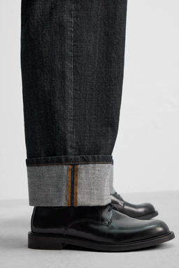 LIMITED EDITION RELAXED FIT TURN-UP JEANS - Zara фото 6