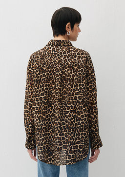 Leopar Bask?l? Gomlek