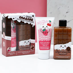 Подарочный набор косметики «Сладкой жизни», гель для душа 300 мл и крем для тела 200 мл, Чистое счастье