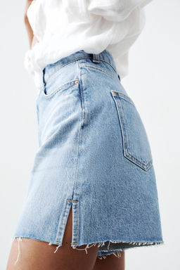 Z1975 HIGH-WAIST SHORTS WITH VENTS AT THE HEM - Zara фото 12