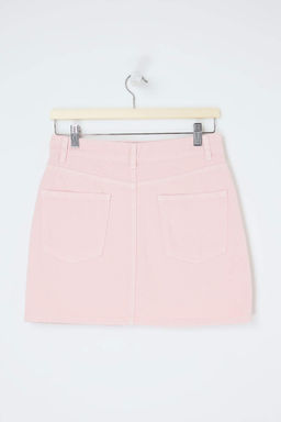 Pembe Mini Denim %100 Pamuklu Etek TWOSS26ET00070 - Trendyolmilla фото 2