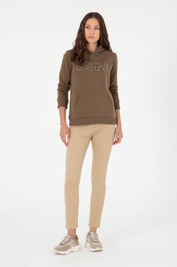 Женские брюки песочного цвета из парусины Неожиданная скидка в корзине - U.s. polo assn фото 3