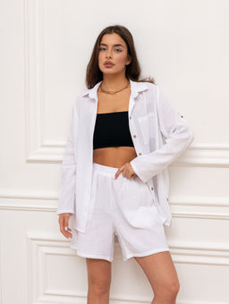 Комплект женский Муслин Белый М-133КП MODAMICA