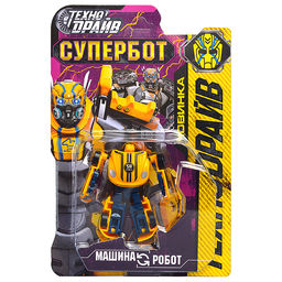 Робот трансформирующийся в машину, 12*22,5*5см., блистер