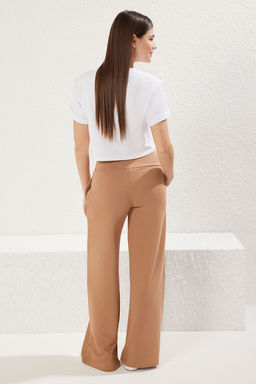 TRENDYOLMILLA Siyah Ince Ekstra Yuksek Bel Wide Leg/Genis Kesim Pantolon TWOAW25PL00026 фото 5