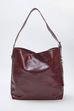 Bordo K?r?s?k Suni Deri Kemer Tokal? Maksi Boy Kese Kad?n Omuz Canta TAKSS25OC00029