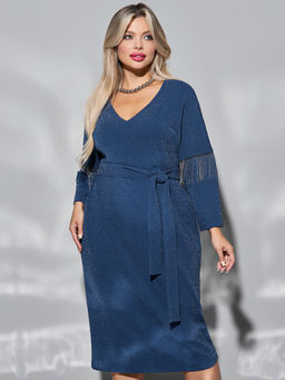 Платье 0385-1 темно-синий