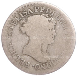 Монета 1 франк 1806 года Лукка и Пьoмбино