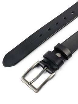 Мужской кожаный ремень Dierhoff ДРК 3053/3-35 Черный - Sergio valentini фото 9