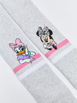 Daisy Duck ve Minnie Mouse Desenli K?z ?ocuk Havlu K?lotlu ?orap - Waikiki фото 2