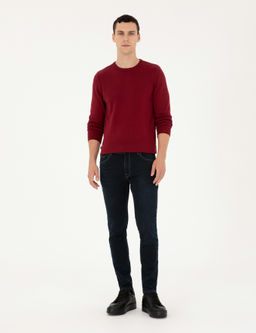 Vi_ne Slim Fit Bisiklet Yaka Basic Triko Kazak - Pierre cardin фото 4