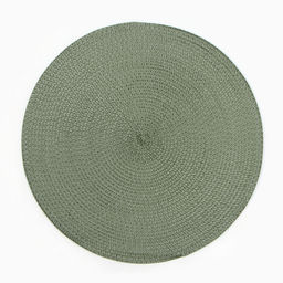 Салфетка сервировочная «Доляна. Классика», зелёная, d=38 см