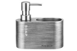 Диспенсер 180 мл 14,9*6,5*13,5 см SOAP серебро, с отделением для губки - Elan gallery фото 5