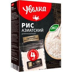 У Крупа в пакет для варки Рис Азиатский 80г
