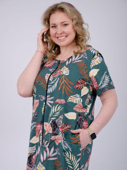 Халат "Рената" тропики, трикотаж