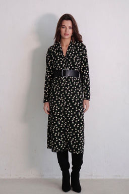 Платье-рубашка с английским воротником принт - Martichelli фото 176