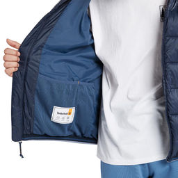 Куртка Timberland Jacket Hooded Mid Weight синяя  фото 6