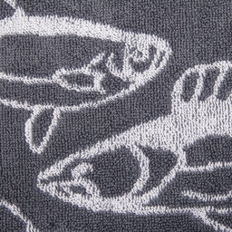 Полотенце махровое Этель «Лучший рыбак», 50×90 см, 100% хлопок, 420 г/м², серое