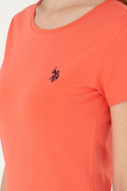Женская базовая футболка с цветком граната - U.s. polo assn фото 7