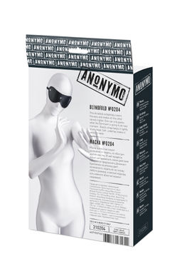 Маска Anonymo, PU кожа, черная, 24 см - Toyfa фото 9