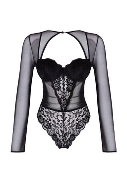 TRENDYOLMILLA Siyah Dantelli Cut Out/Pencere Detayl? Kapl? Orme Body THMAW25BD00003  фото 2