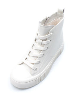 04-YSN2285-2 WHITE Ботинки женские зимние (натуральная и искусственная кожа, шерсть)