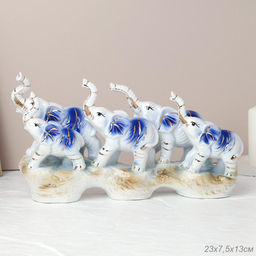 Статуэтка Слоны 13х23 см / W124 /уп 36/