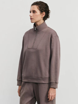 Свитшот на молнии с воротником / Zarina фото 4