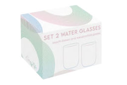 Набор стаканов для воды Rainbow, зелёный, 0,39 л, 2 шт - Easy life фото 2