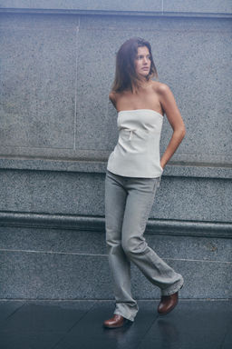 TRF STRAIGHT HIGH-WAIST JEANS - Zara фото 2