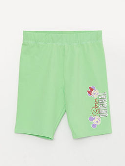 Beli Lastikli Minnie Mouse Bask?l? K?z ?ocuk K?sa Tayt