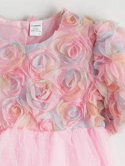 ?i?ekli K?z ?ocuk T?t? Elbise