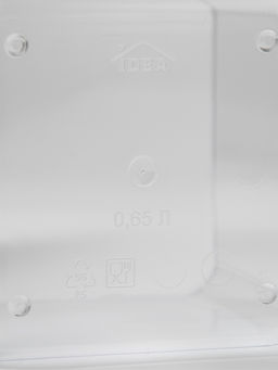 Ёмкость для хранения сыпучих продуктов IDEA «Степ», 650 мл, 10×9.5, пластик, крышка белая