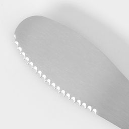 Нож для масла Доляна Lime, 20×3 см, нержавеющая сталь, чёрно-зелёный