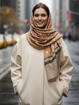 ХЛОПОК ВИСКОЗА Палантин MO-0921-7