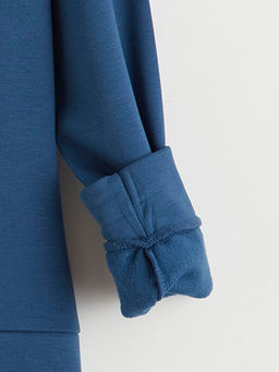 Bisiklet Yaka K?z ?ocuk Sweatshirt ve E?ofman Alt?