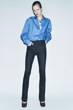 ZW COLLECTION BOOTCUT MID-WAIST JEANS - Zara фото 3
