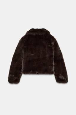 SHORT FAUX FUR COAT - Zara фото 5