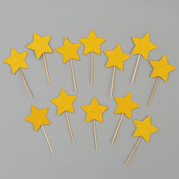 Набор для праздника С днём рождения, золотые звёзды - Страна карнавалия фото 5