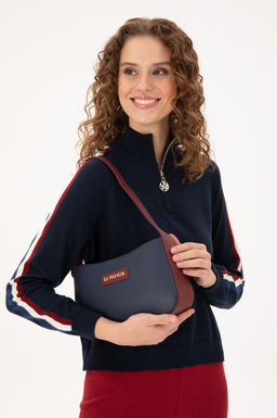 Женская темно-синяя сумка через плечо Неожиданная скидка в корзине