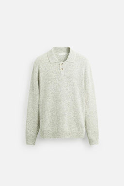TEXTURED KNIT POLO SHIRT - Zara фото 9